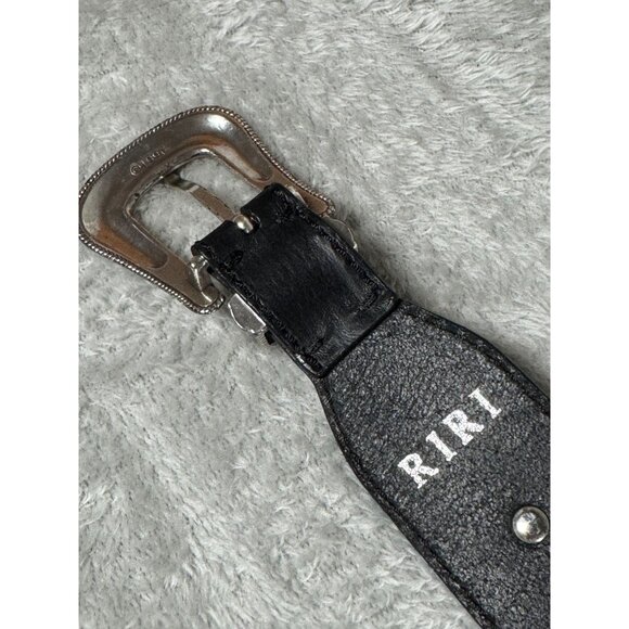 Kate Cate Western Style Womens M Calfskin Belt With Silver-Tone Buckle & Embelli main image 6